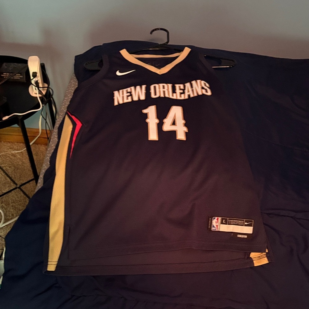 NBA New Orleans Jersey - Navy and Gold